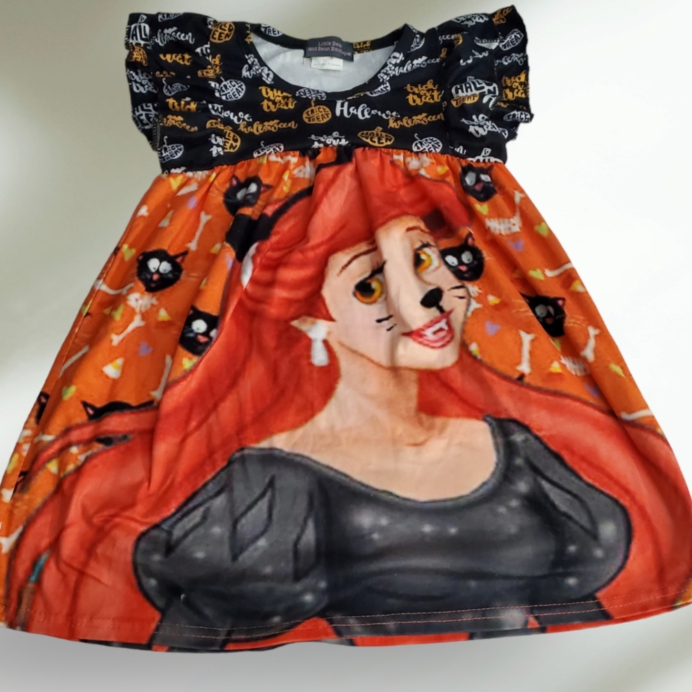 Disney's The Little Mermaid dressed in a costume Halloween Dress